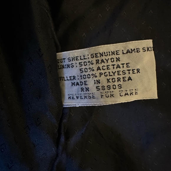 Roundtree & Yorke Black Lambskin Leather Bomber Jacket - Picture 12 of 13